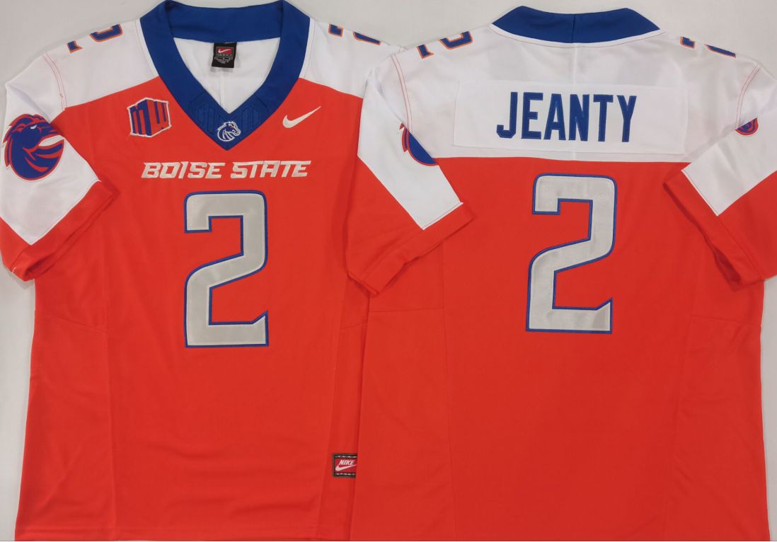Men Boise State Broncos #2 Jeanty Orange 2025 Nike Limited NCAA Jersey style 1